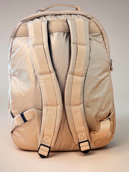 Kipling Seoul Metallic Extra Large 17” Laptop Backpack Gold Starry